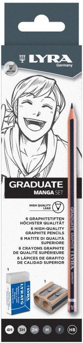 Lyra Graduate Graphite MANGA Box 8 pcs