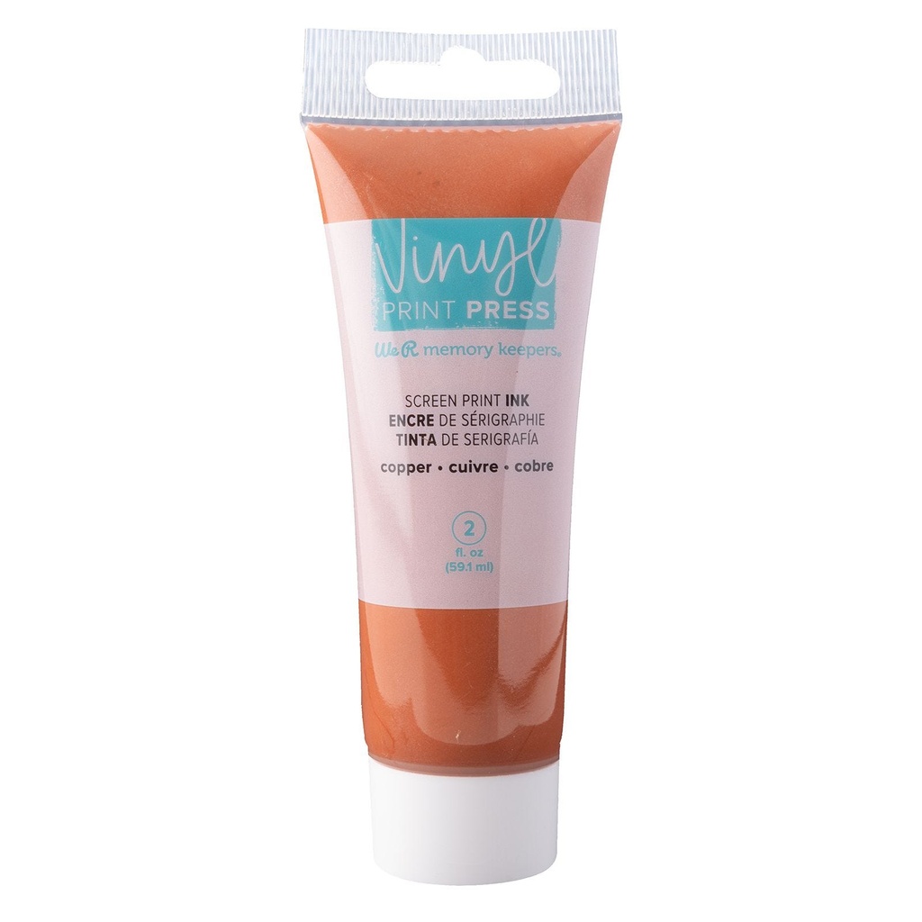 Screen Print Ink - Wr - Vinyl Print Press - Metallic Copper - 2 Oz