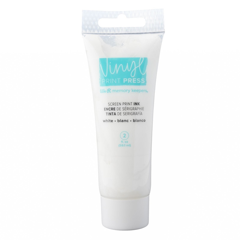 Screen Print Ink - Wr - Vinyl Print Press - White - 2 Oz