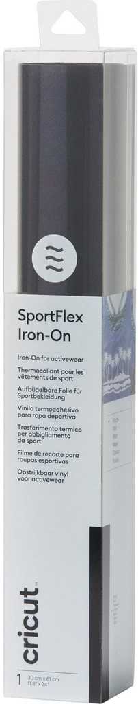 Cricut SportFlex Iron-On 30x60cm (Black)