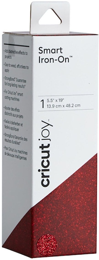 Cricut Joy Smart Iron-On 14x48cm (Glitter Red)