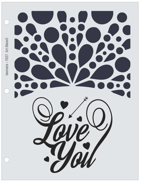 Art Stencils - Flexible - A4-Art # CR-7027