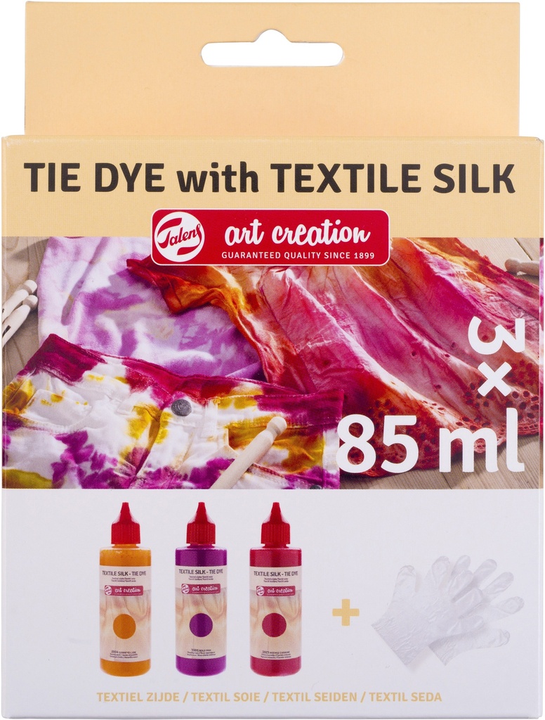 TAC TIE DYE SET PINK 3X85ML