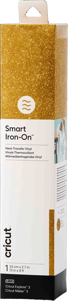Cricut Smart Iron-on 33x273cm 1 sheet (Glitter Gold)