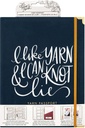 Journal - Thn - Yarn Passport - 8 X 10.5 - Gold Foil - 75 Sheets