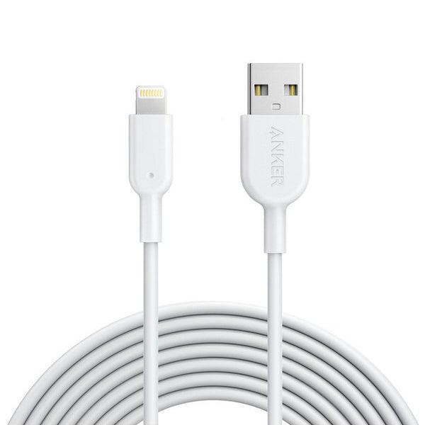 ANKER A8434H22 POWERLINE II USB-A CABLE WITH LIGHTNING CONNECTORWHITE