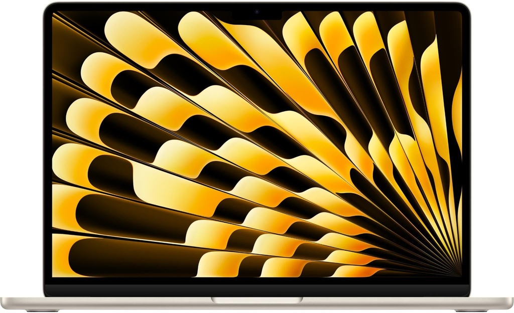 Apple MacBook Air 13" M3 chip with 8-core CPU and 10-core GPU, 16GB, 512GB SSD KB- ENG/ARB - Starlight