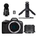 CANON CAMERA EOS R50 RF-S18-45 S BLACK  Creator Kit