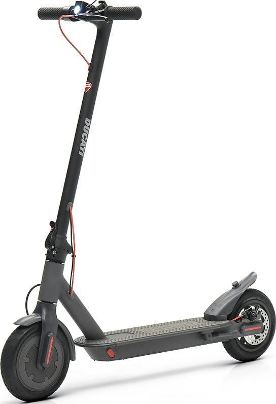 Ducati E-Scooter Pro-I Evo Black with turn signals