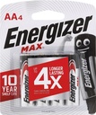 Energizer Battery AA (4/PK) Max Alkaline BP4 AA