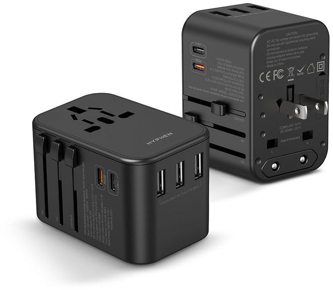 HYPHEN Universal Travel Adaptor 35W - Black