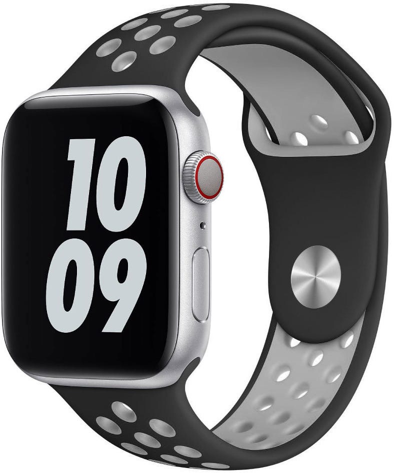 HYPHEN Watch Strap - Apple - Silicone Band Black 38-40 MM