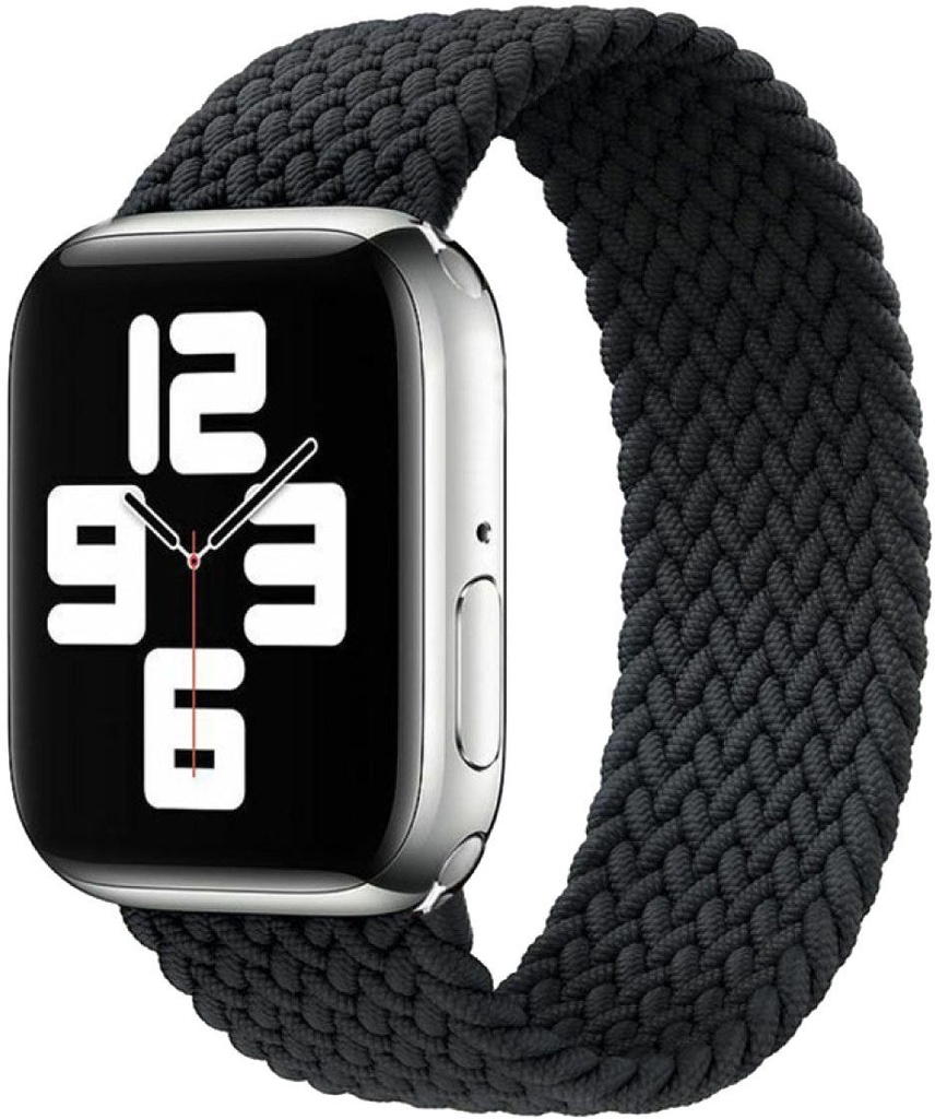 HYPHEN Watch Strap - Apple - Braided Watch Band Black 42-44 MM Large