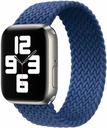 Hyphen Watch Strap - Apple - Braided Watch Band Blue 42-44 Mm Medium