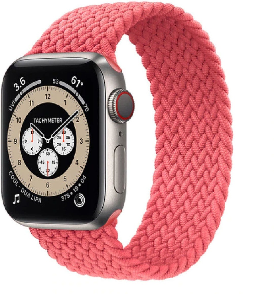 HYPHEN Watch Strap - Apple - Braided Watch Band Pink 38-40 MM Medium