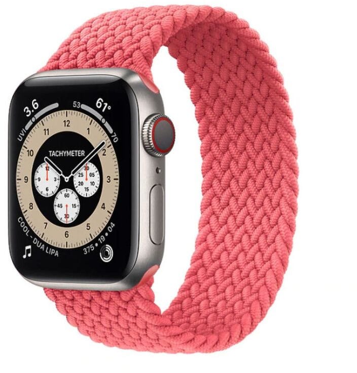 Hyphen Watch Strap - Apple - Braided Watch Band Pink 38-40 Mm Small