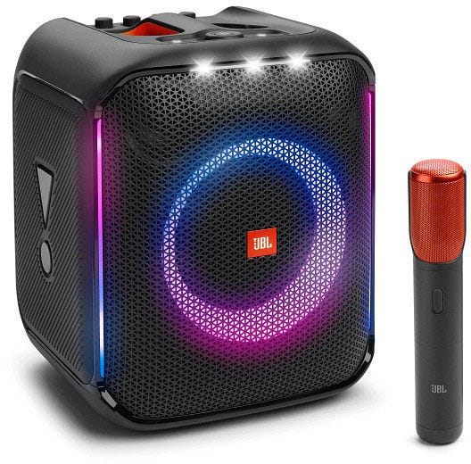 JBL Portable Party Speaker w/ Powerful 100W Sound  & Digital Wireless Mic
