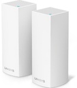 Linksys Velop Intelligent Mesh Wifi System, Tri-Band, 2-Pack White (Ac4400)