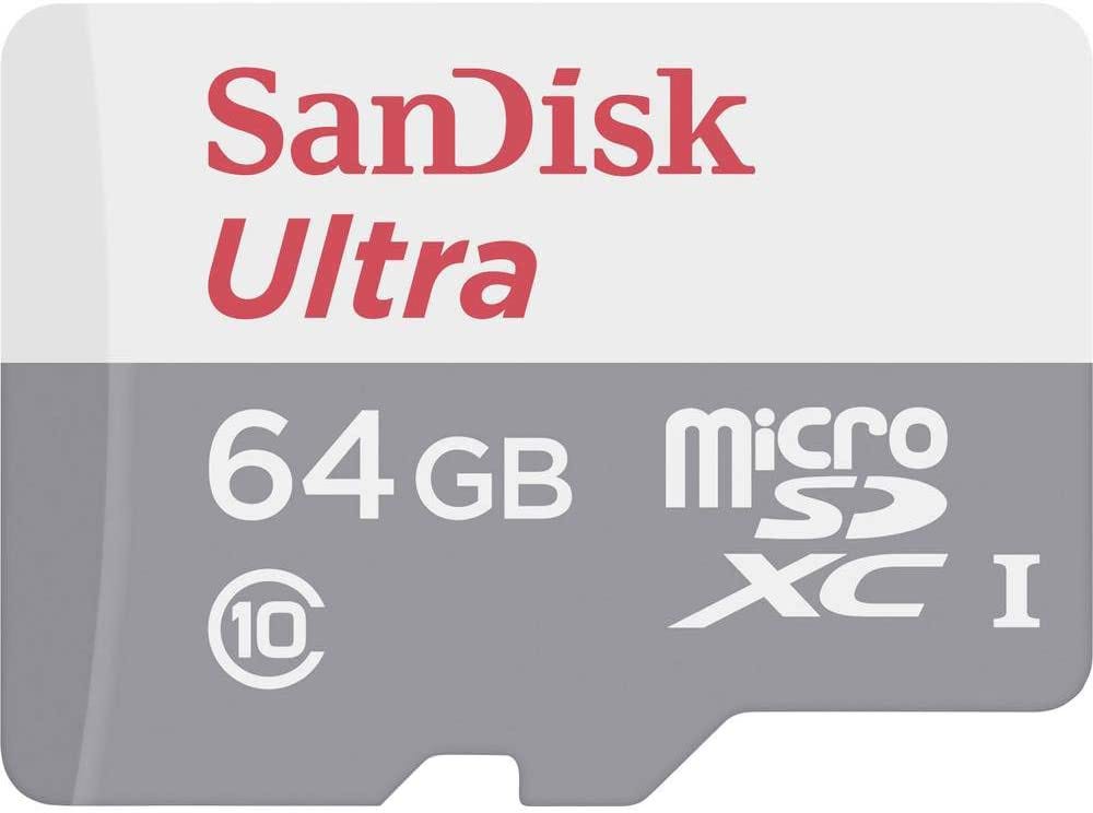 Memory Card SanDisk Ultra microSDXC 64GB, C10, UHS-1, 100MB/s R, 3x5, 7Y