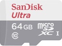 Memory Card SanDisk Ultra microSDXC 64GB, C10, UHS-1, 100MB/s R, 3x5, 7Y