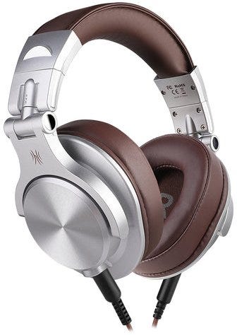 OneOdio A71 Hi-Res Studio Recording Headphones - Wired Over Ear Headphones Silver-brown