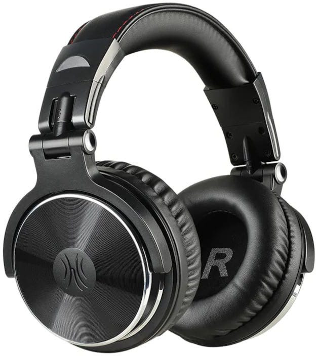 OneOdio Pro-10 Over Ear Headphone, Wired DJ Bass Headsets with 50mm Driver, Foldable Lightweight Black