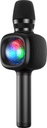OneOdio Star10 Wireless Bluetooth Karaoke Microphone with Disco Light Black