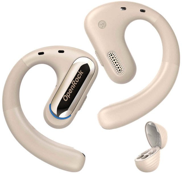 OpenRock Pro Open-Ear Air Conduction Sport Earbuds Beige