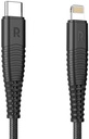 RAVPower 1m Type-C to Lightning NylonCable - Black