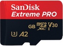 SanDisk 256GB Extreme PRO® microSD™ UHS-I Card with Adapter C10, U3, V30, A2, 200MB/s Read 140MB/s W