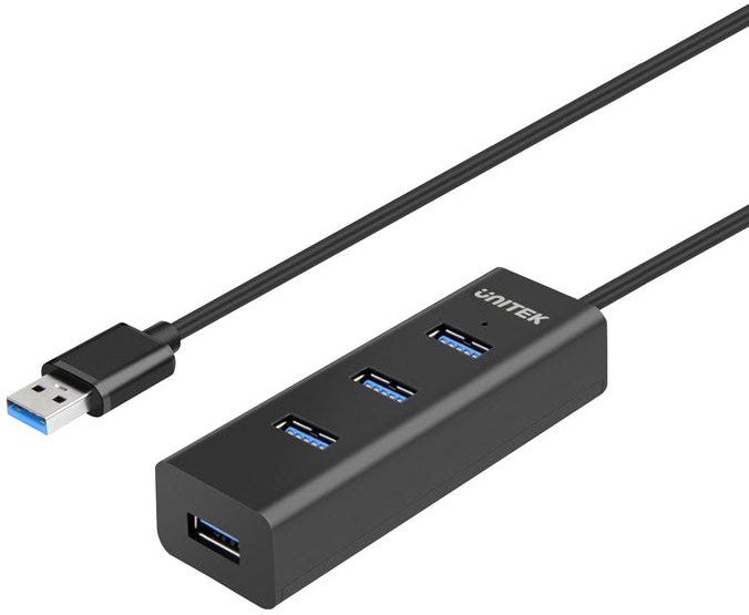 Unitek USB 3.0 Type-C to USB 4 Port HUB withType-C Charging Port
