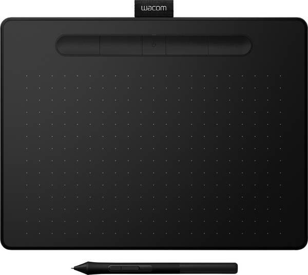 Wacom Intuos M Bluetooth Graphics Tablet With Digital Pen Black