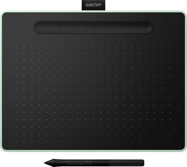 Wacom Intuos M Bluetooth Graphics Tablet With Digital Pen Pistachio