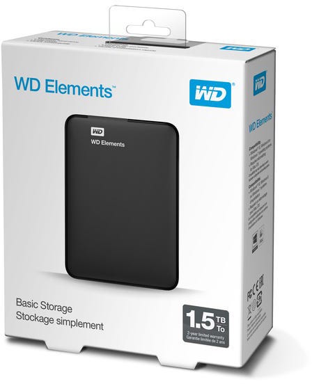 WD Elements SE Portable (1.5TB) Portable Hard Disk Drive