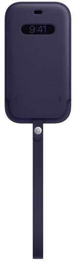 Apple Leather Sleeve iPhone 12 | 12 Pro With Magsafe - Deep Violet