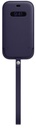 Apple Leather Sleeve iPhone 12 | 12 Pro With Magsafe - Deep Violet