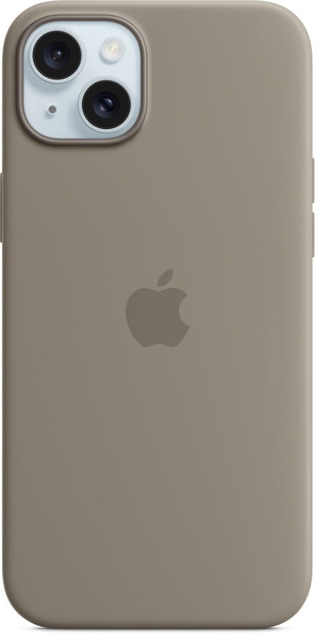 Apple iPhone 15 Plus Silicone Case with MagSafe - Clay