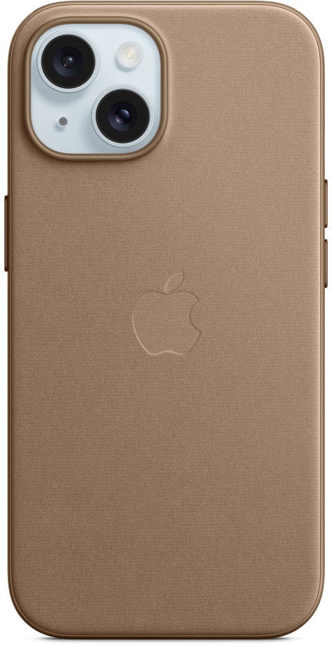 Apple iPhone 15 FineWoven Case with MagSafe - Taupe