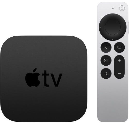 أبل TV 4K WiFi + Ethernet مع سعة تخزين 128 جيجابايت
