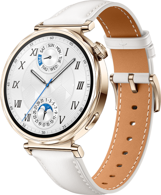 Huawei Watch Gt 5 41Mm White  €“ White Composite Leather Strap
