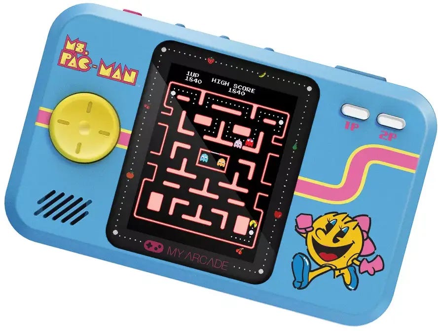 Arcade  Pocket Player Ms.Pac-Man Portable Gaming System 