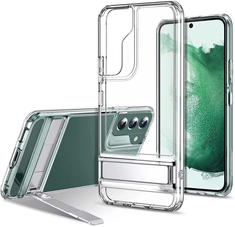 ESR S22 Plus Air Shield Boost Metal Kick Stand + Hard Pc BACk Clear