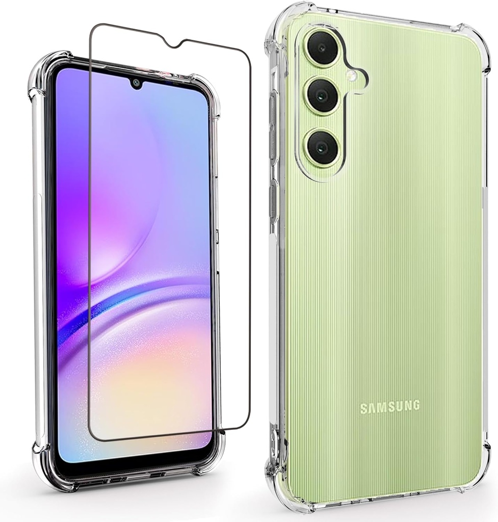 ESSE Clear Case + Case Friendly Tempered Glass - Samsung A35