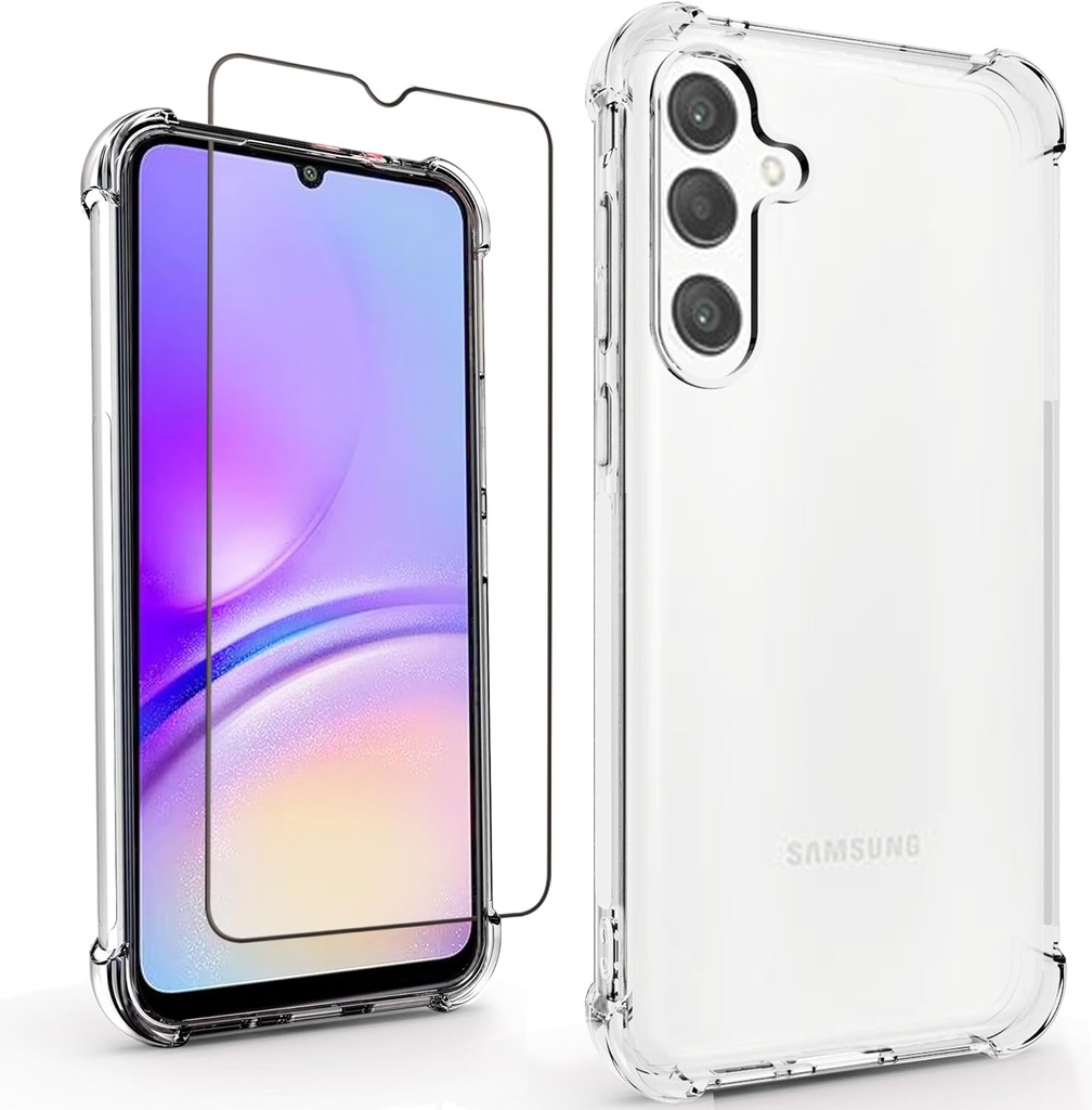 ESSE Clear Case + Case Friendly Tempered Glass - Samsung A55
