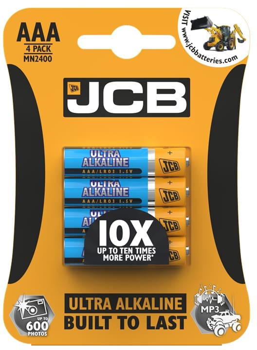 JCB AAA Ultra Alkaline Battery (4 pcs/pack)