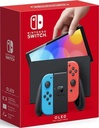 Nintendo Switch Console OLED  with Neon Red & Neon Blue