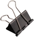 Clip Binder Foldback Metal 2" Black