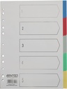 Divider Index 5 Tabs Color Pp A4 Assorted