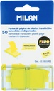 Dispenser 50 translucent Fluo yellow page markers