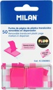 Dispenser 50 translucent Fluo pink page markers